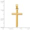 14K Yellow Gold Cross Pendant Charm Religious Jewelry New 31 X 15mm